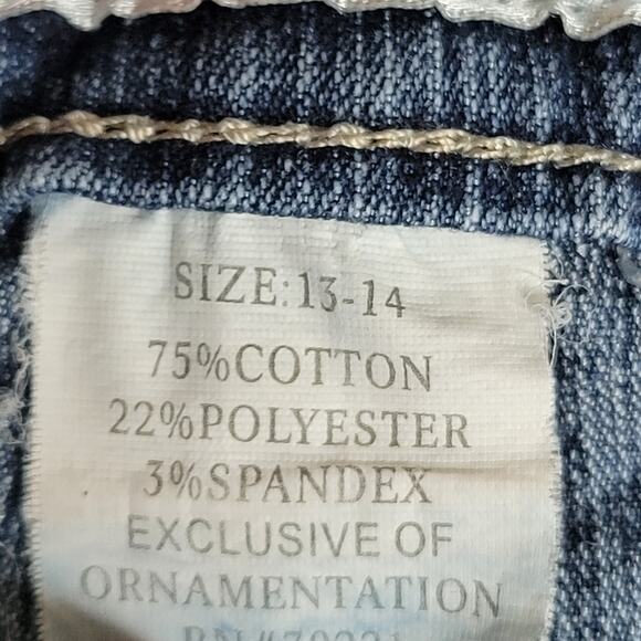 Mattina T Jeans Size 13 14 Medium Wash 5 pockets Embroidered pockets - Picture 4 of 11